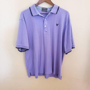 Lyle & Scott Solid Purple Polo Shirt size Large
